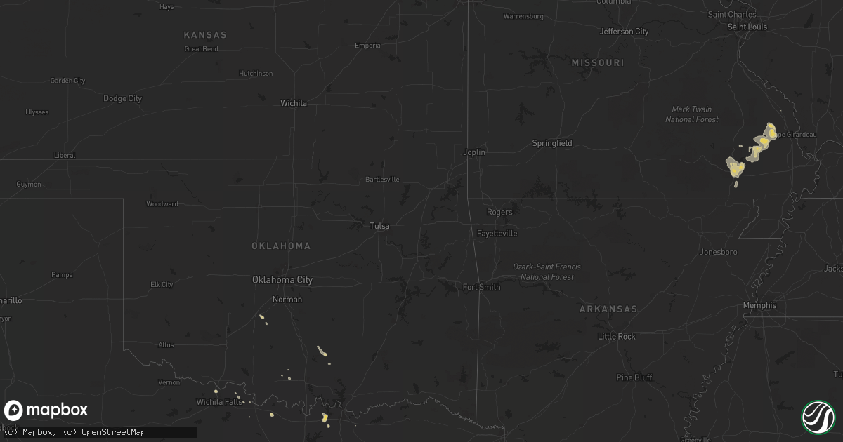 Hail map on July 27, 2012