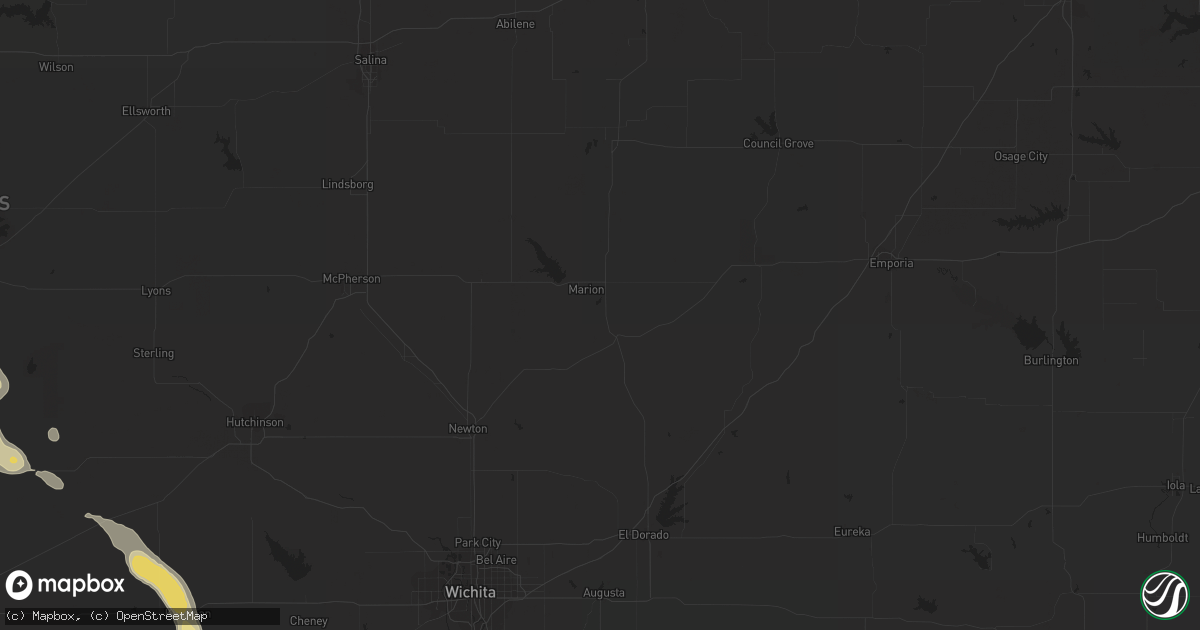 Hail map in Jackson, MI on July 27, 2013