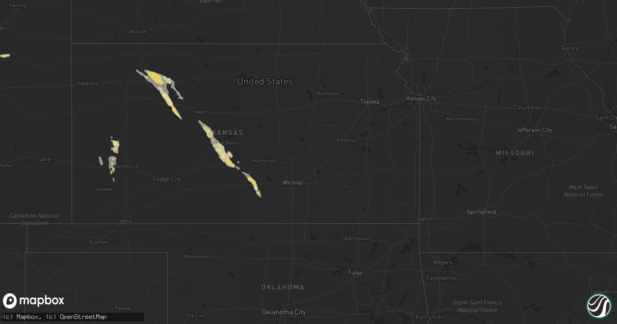 Hail map in Michigan on July 27, 2013