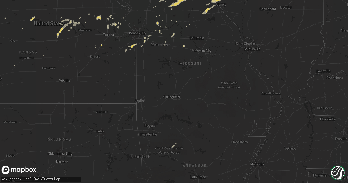 Hail map on July 28, 2011