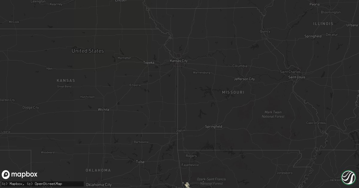 Hail map in Montana on July 28, 2017