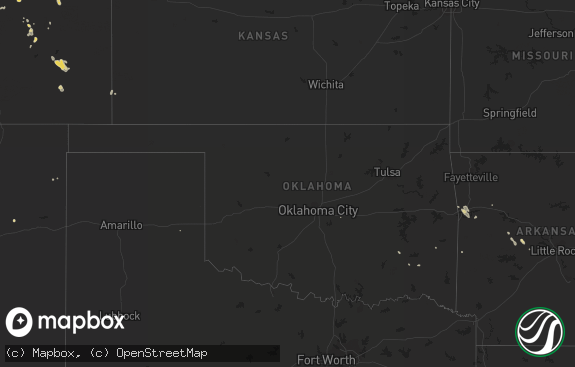 Hail map preview on 07-28-2017