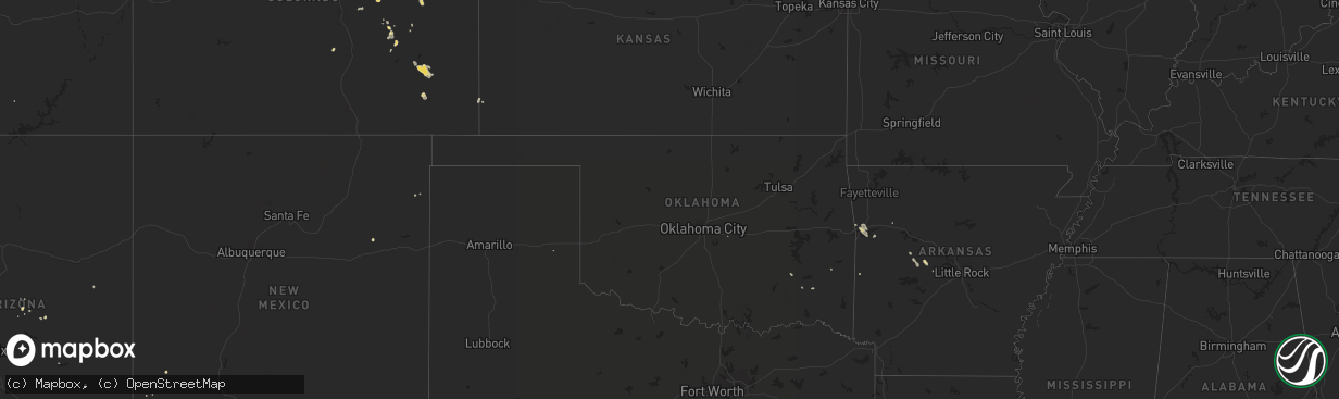 Hail map on July 28, 2017