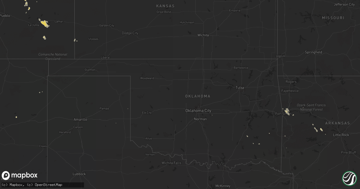 Hail map on July 28, 2017