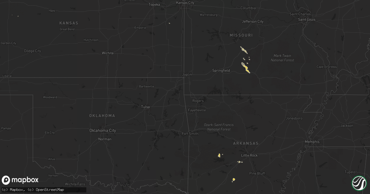 Hail map on July 29, 2012