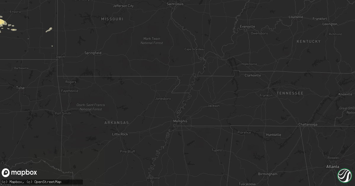 Hail map in South Carolina on July 29, 2013