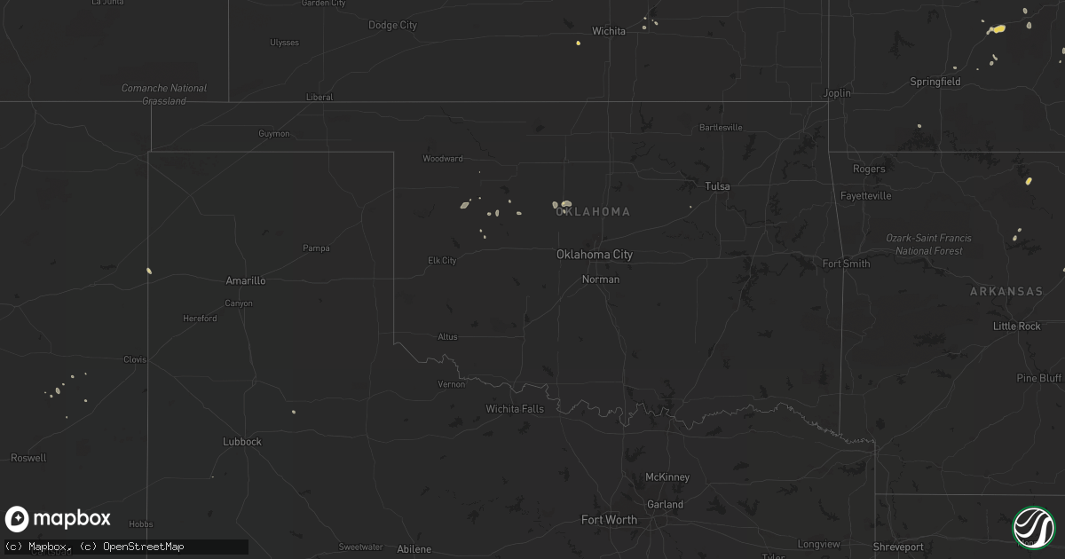 Hail map on July 30, 2011