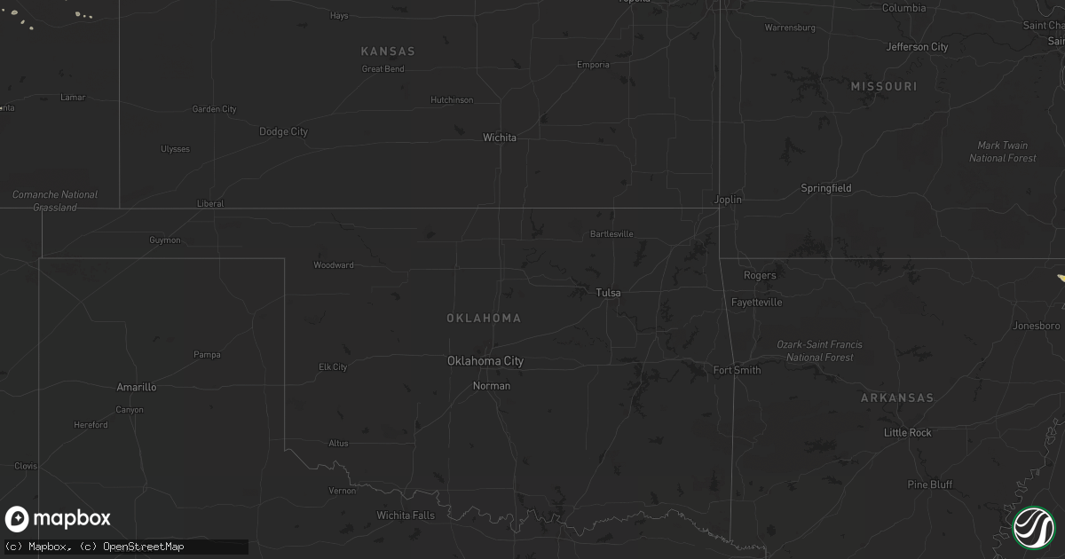 Hail map on July 30, 2012