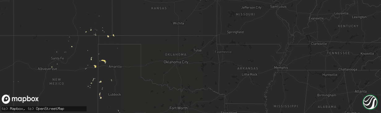Hail map on July 30, 2017