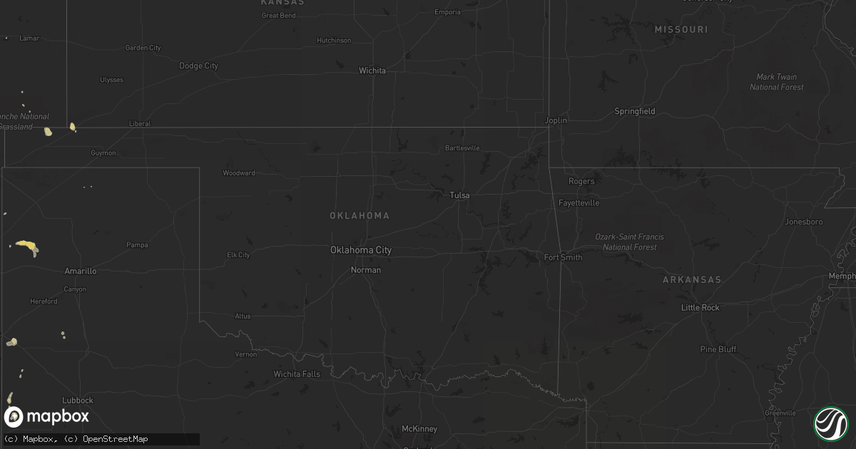 Hail map on July 30, 2017