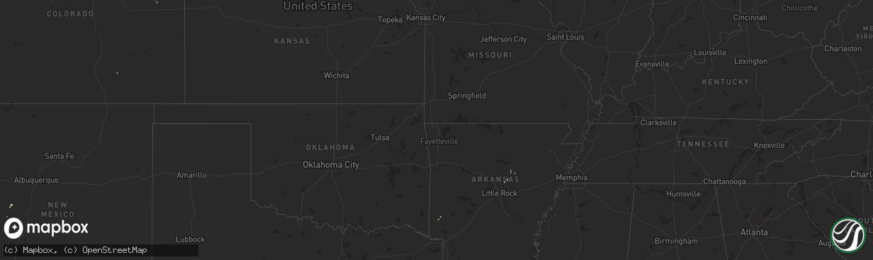 Hail map on August 1, 2011