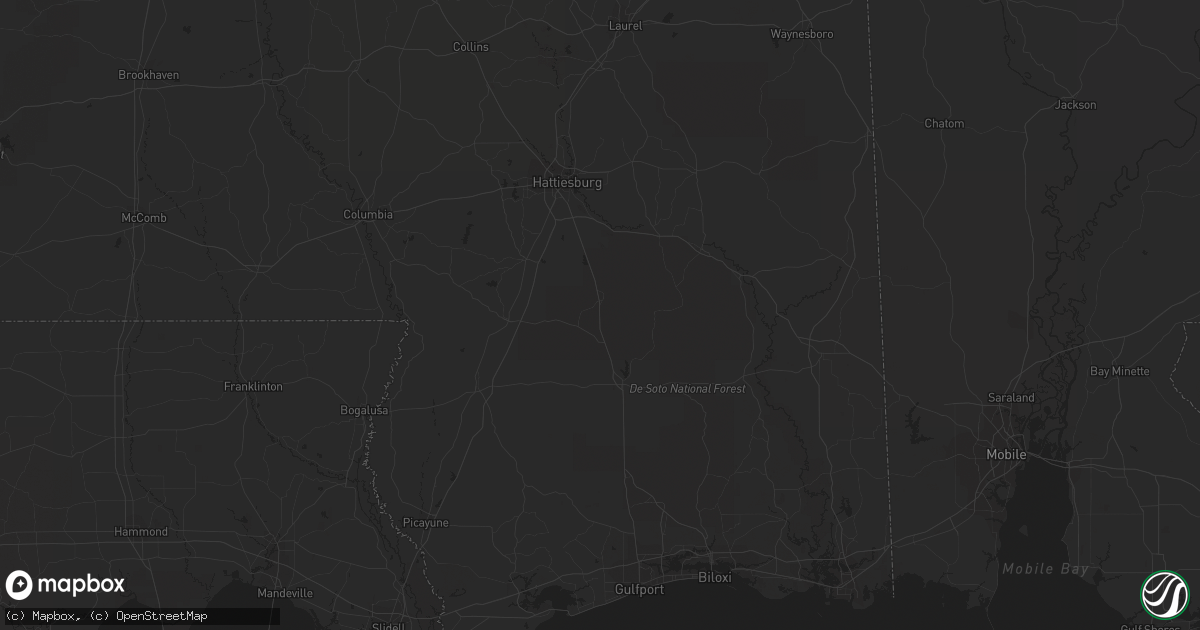 Hail map in Winter Garden, FL on August 6, 2012