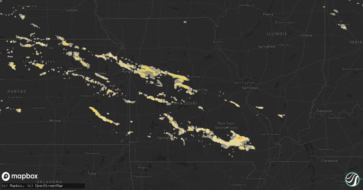Hail map in Alabama on August 7, 2011
