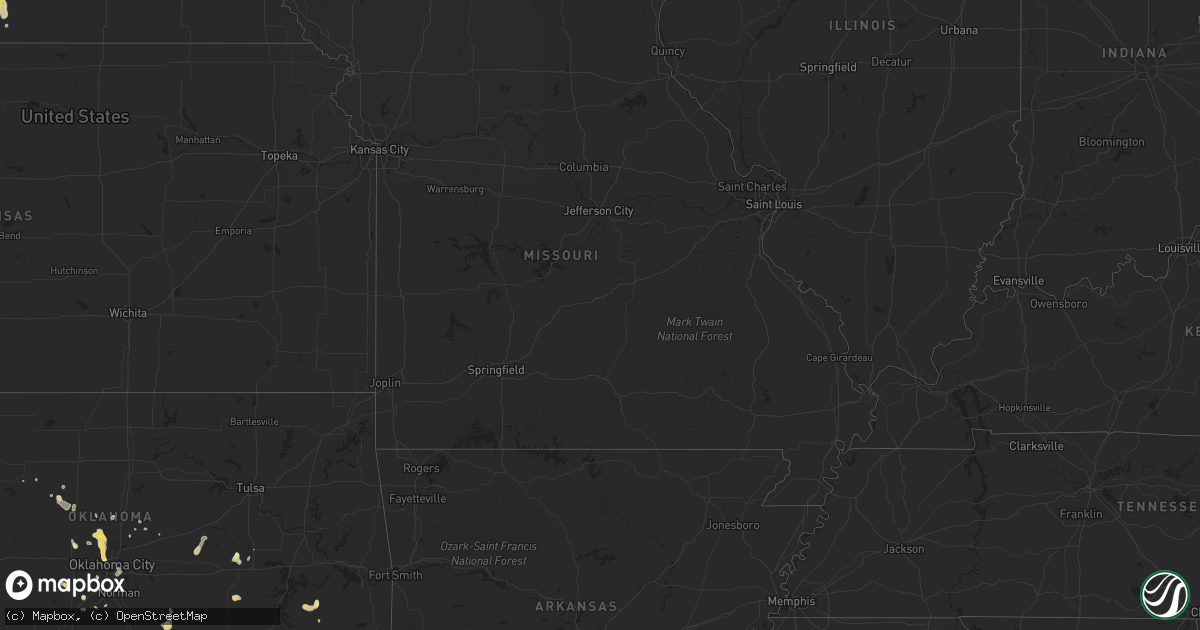 Hail map in Georgia on August 7, 2012