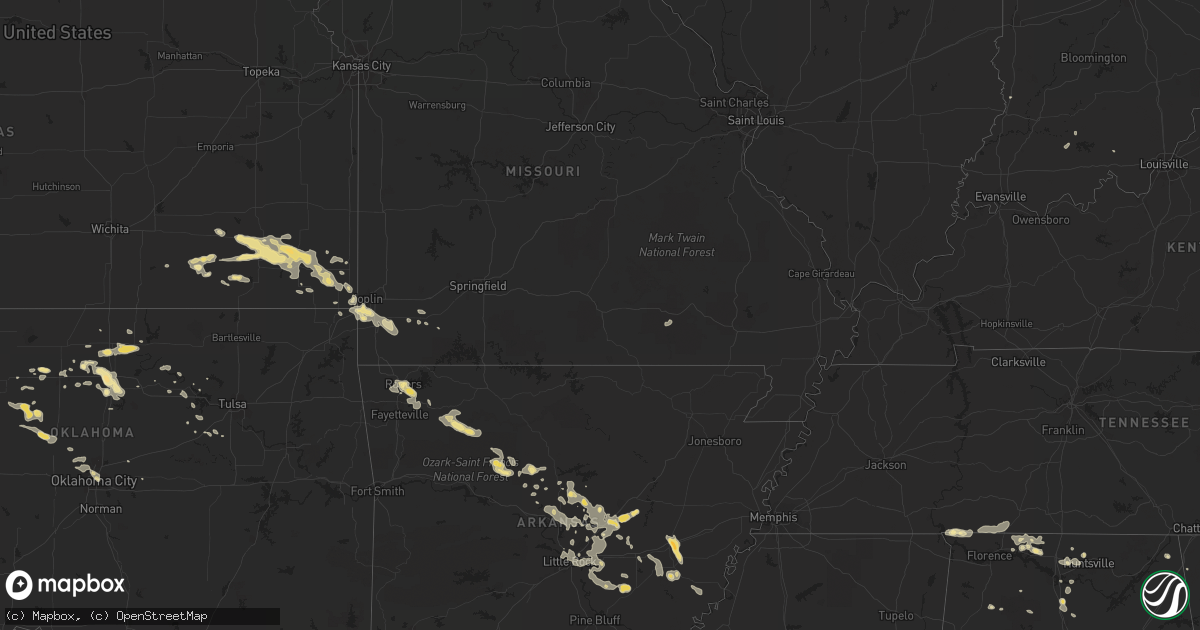 Hail map in Indiana on August 8, 2011