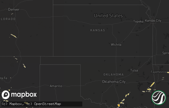 Hail map preview on 08-09-2013