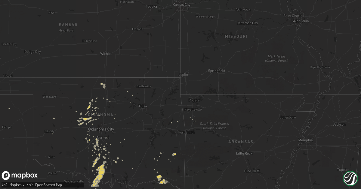 Hail map on August 11, 2011