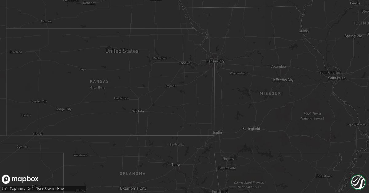 Hail map on August 11, 2012