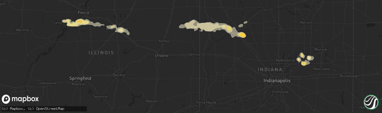 Hail map in Anderson, IN on August 13, 2011