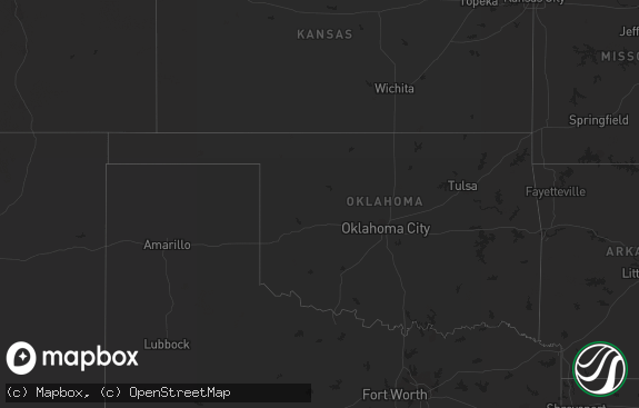 Hail map preview on 08-14-2023