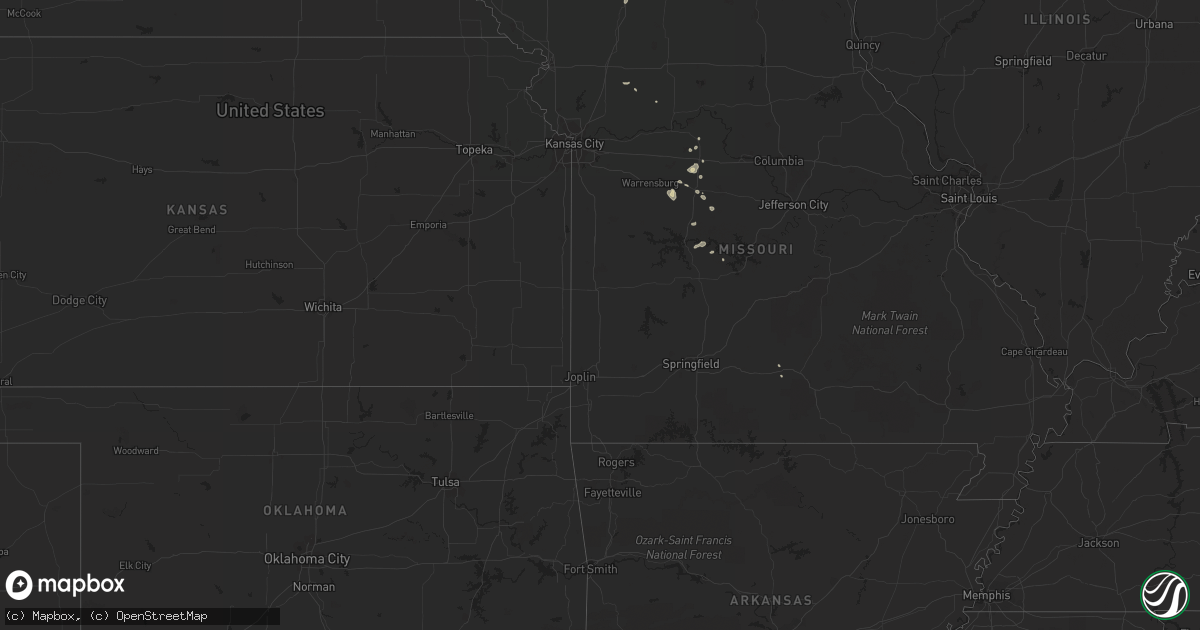 Hail map in Idaho on August 15, 2011