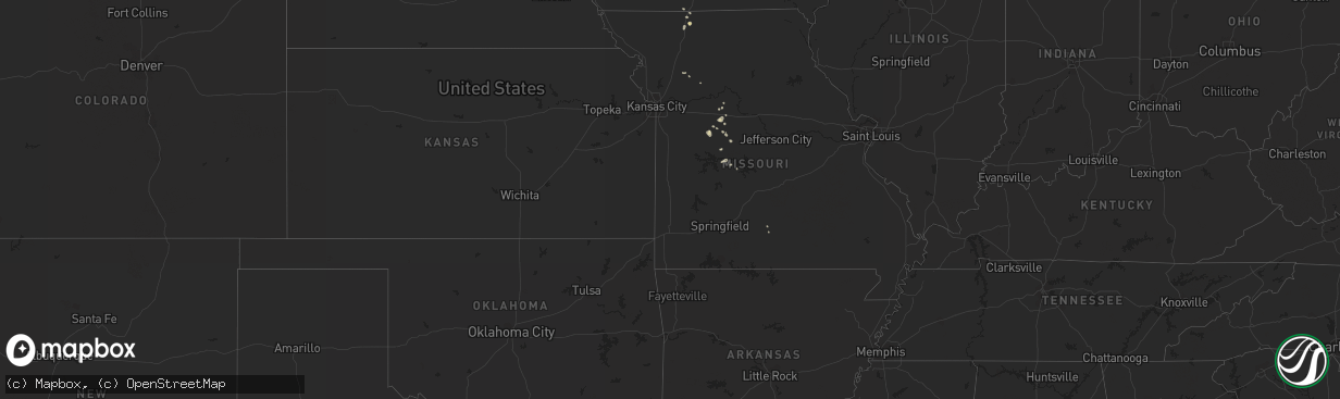 Hail map in Iowa on August 15, 2011
