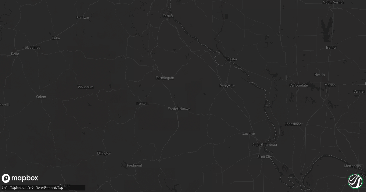 Hail map in Suitland, MD on August 15, 2011