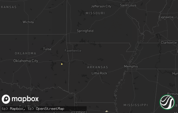 Hail map preview on 08-15-2012