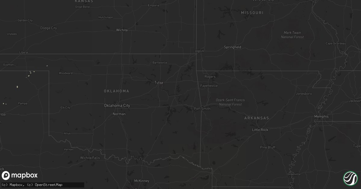 Hail map on August 15, 2014
