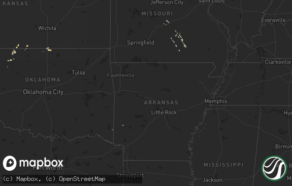 Hail map preview on 08-16-2011