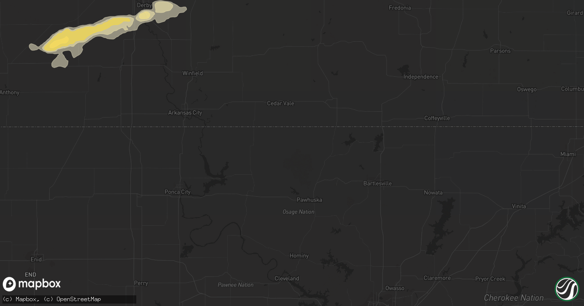 Hail map in Benson, AZ on August 17, 2011