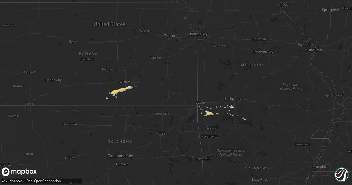 Hail map in Florida on August 17, 2011