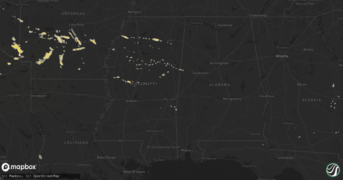 Hail map in Maryland on August 17, 2012