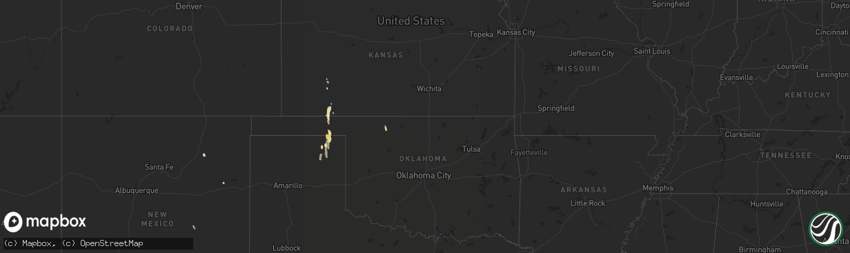 Hail map in Arizona on August 17, 2013