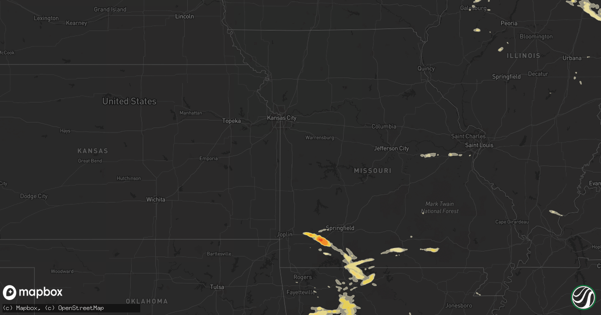 Hail map in Maryland on August 20, 2011