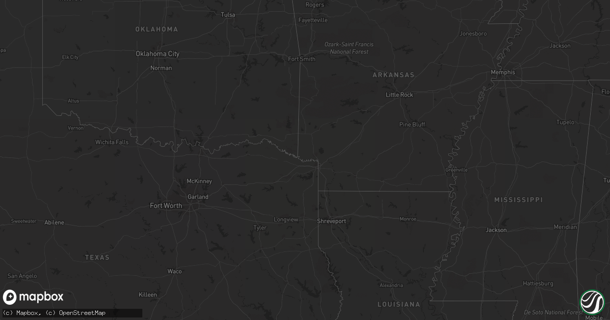 Hail map on August 20, 2012