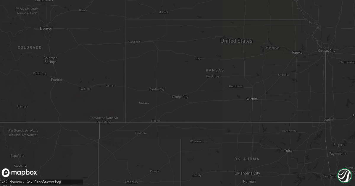 Hail map in North Dakota on August 20, 2013