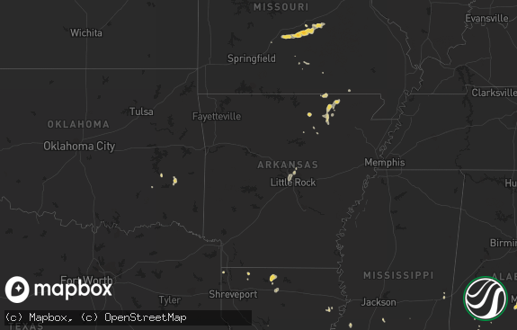 Hail map preview on 08-22-2011
