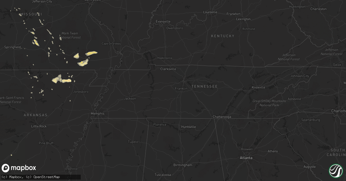 Hail map in Ohio on August 23, 2011