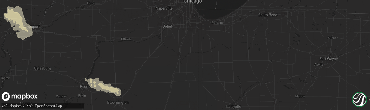 Hail map in Pulaski, WI on August 23, 2011