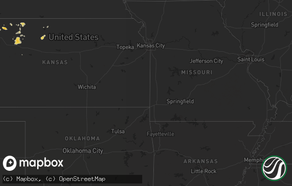 Hail map preview on 08-23-2012