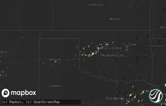 Hail map preview on 08-24-2011