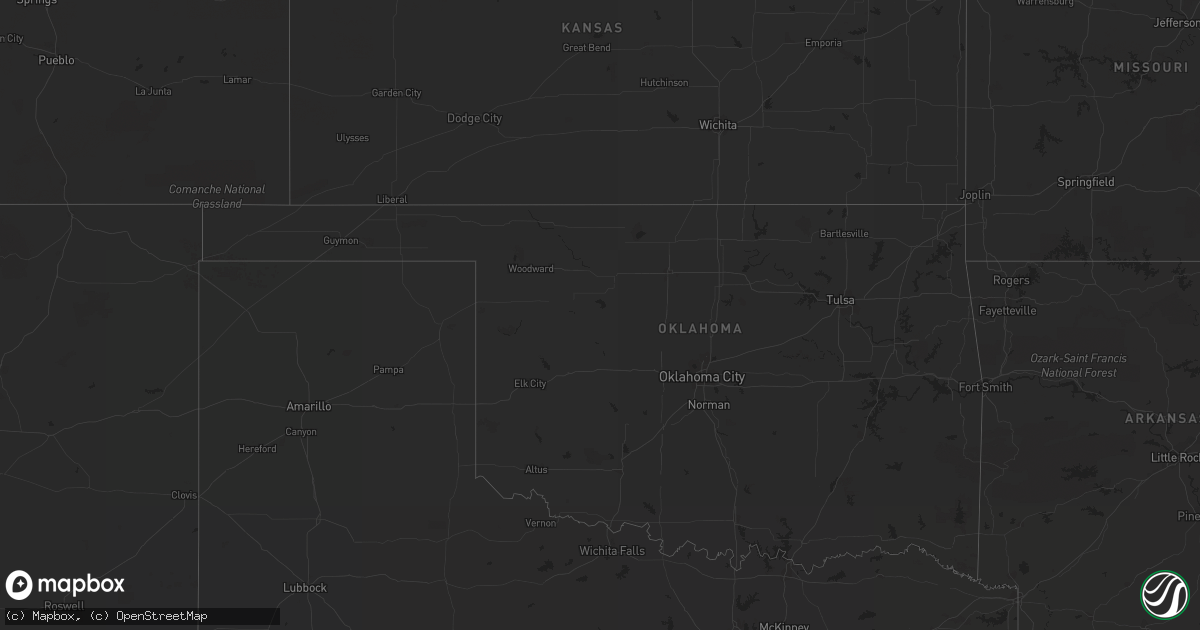 Hail map on August 24, 2013