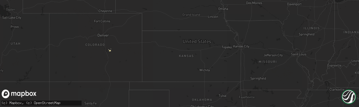 Hail map in Arizona on August 27, 2011