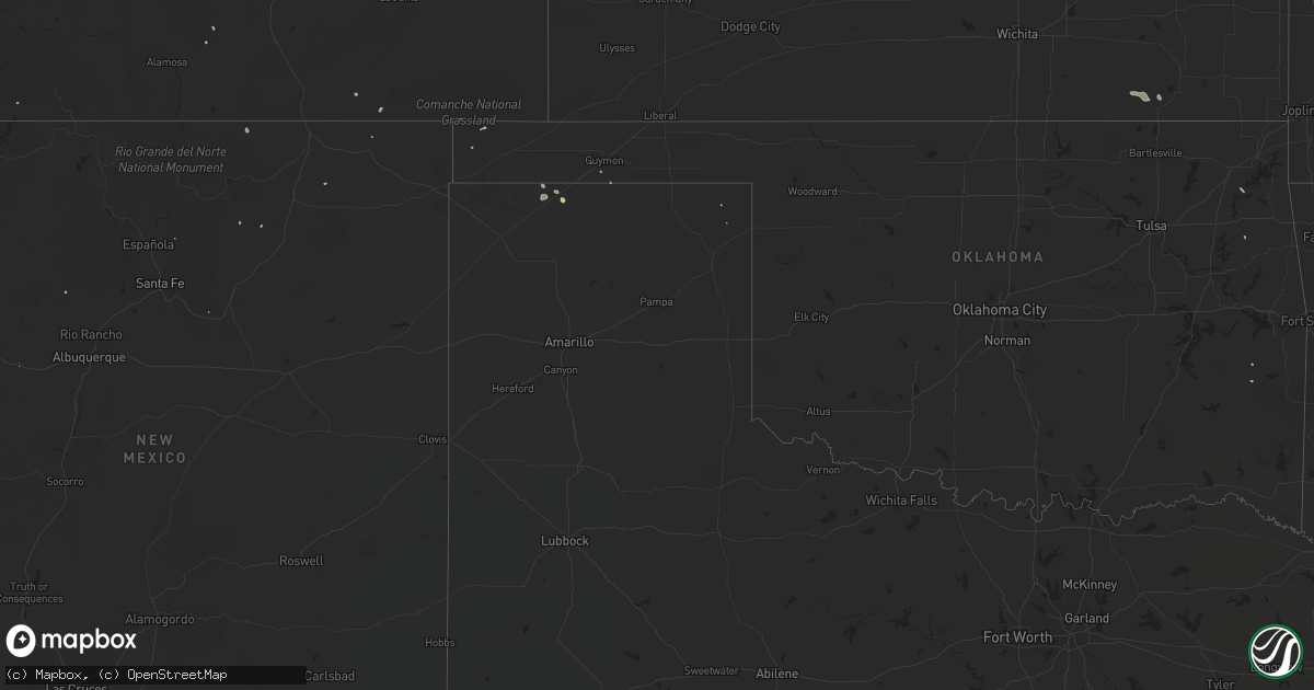 Hail map on August 28, 2011