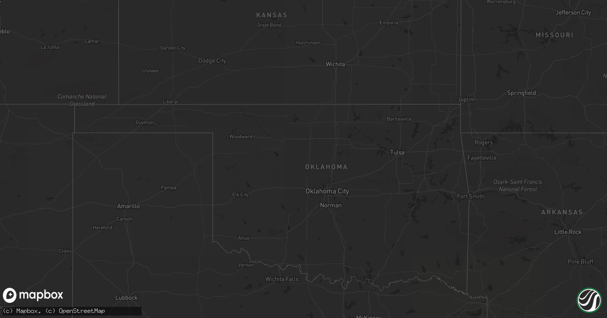 Hail map on August 29, 2012
