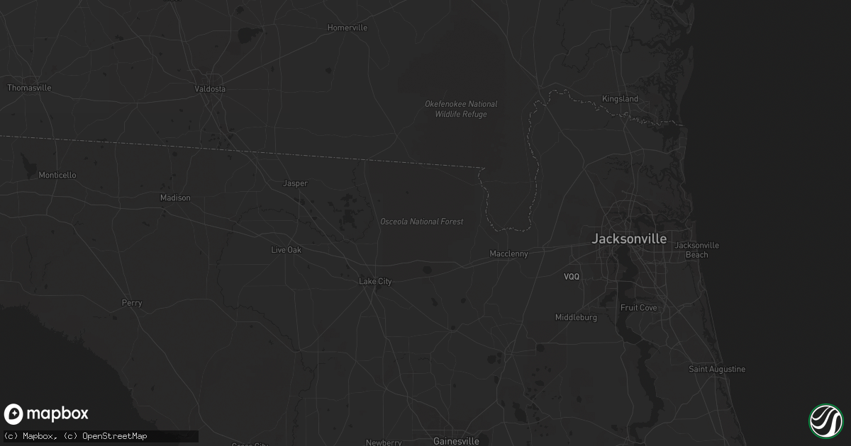 Hail map in Cape Canaveral, FL on August 30, 2011