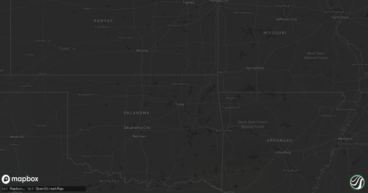 Hail map on August 30, 2011
