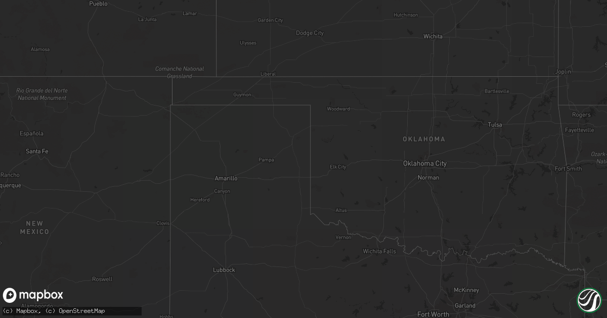 Hail map on August 30, 2012
