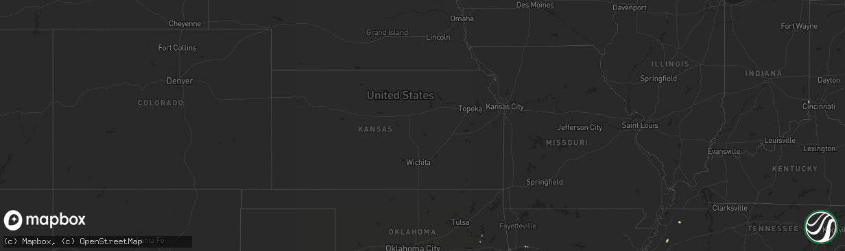 Hail map in Montana on August 30, 2015